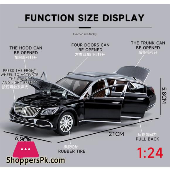 1:24 Mercedes Benz MAYBACH Car Models Alloy Diecast Toy Vehicle Doors Openable