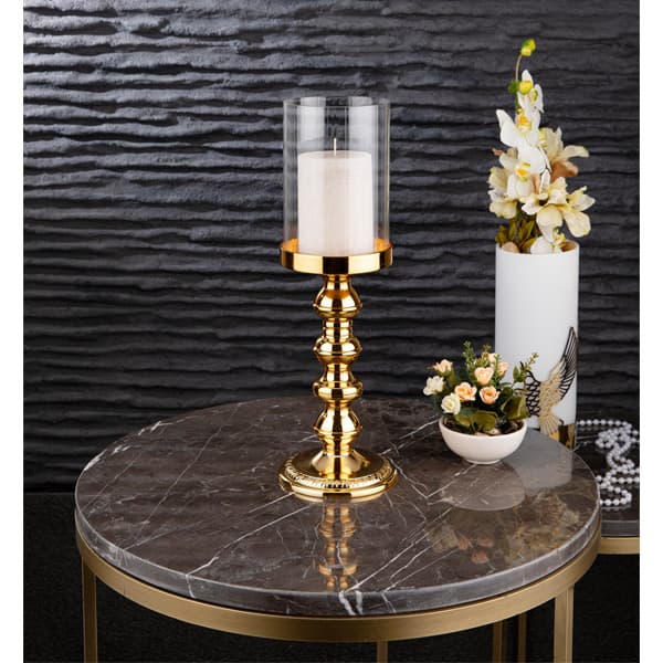 Osena Brass Luka Baton Candle Holder Turkey Made Silver - 279-K-3-C-01 - 279-K-3-C-18