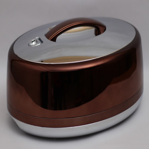 Thailand Hot Pot Oval 4-Liter Chocolate Silver - 334CH-S