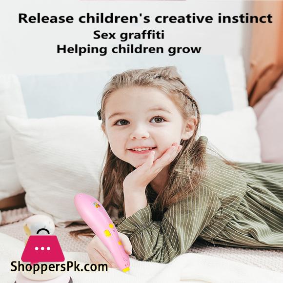 3D Pen Printer Drawing DIY Creative Printing Best for Kids Low Temperature Charging Wireless