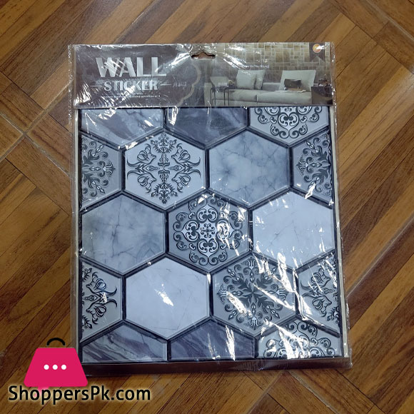 3D Tile Wall Stickers Waterproof Bathroom Floor Decoration Self Adhesive Wall Stickers 13 x 13 Inch