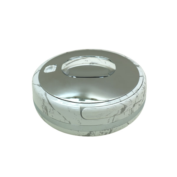 Thailand Hot Pot Round White Silver - 6 Liter 666WS-S