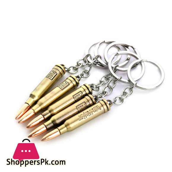 Alloy Key Chain New Counter Strike Guns Bullet Revolver Keychain Car Keyring Jewelry Men Gift 64mm
