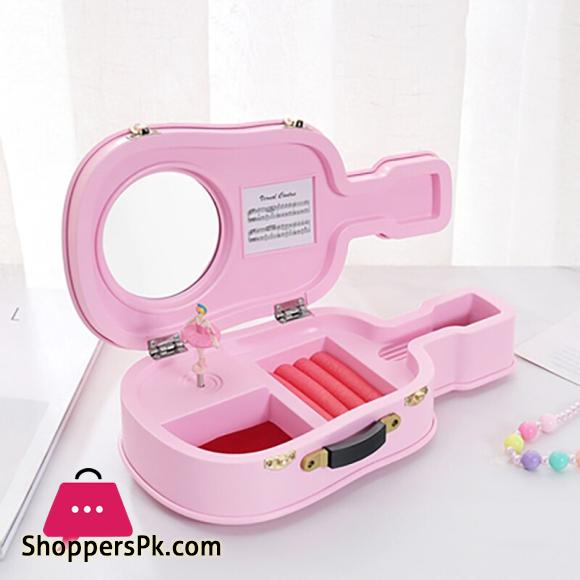 Creative Rotating Dance Childrens Music Box Jewelry Box Guitar