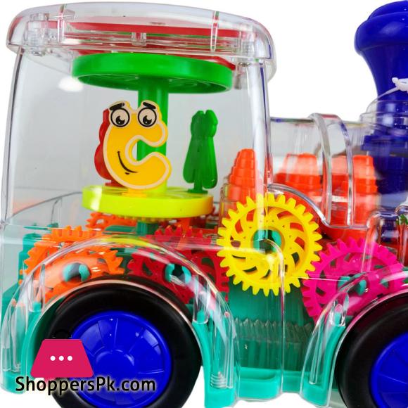 Electric Universal Gear Train Toy Set With Light And Music Electric Train Toy Children Boys And Girls Birthday Toy Gifts