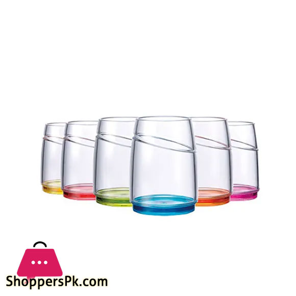 Feliz Glass Tumbler - 6Pc Pack