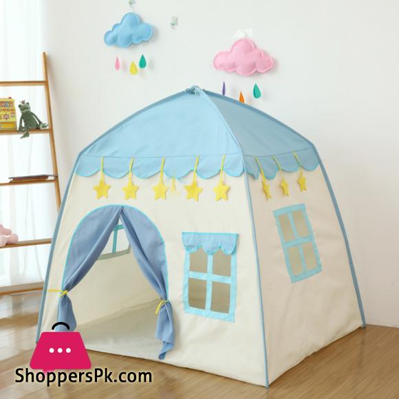 Folding Kids Tent Baby Play House Large Room Flowers Blossoming Tipi Indoor Outdoor Tent Best Birthday Gift Pink Big Teepee