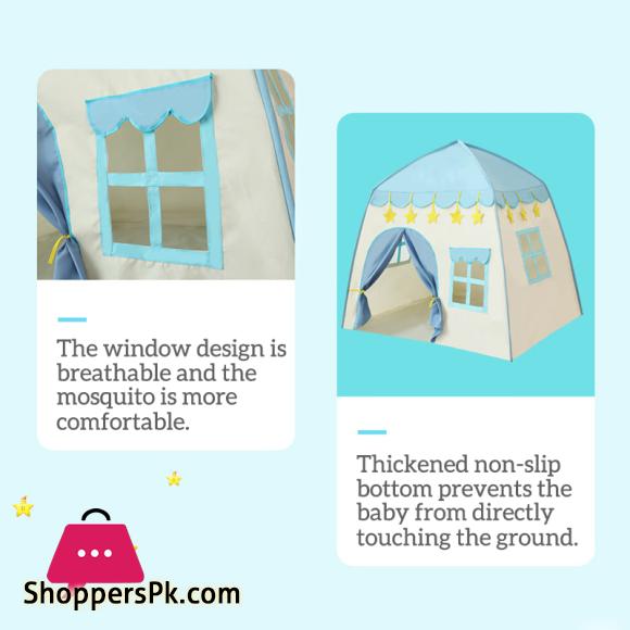 Folding Kids Tent Baby Play House Large Room Flowers Blossoming Tipi Indoor Outdoor Tent Best Birthday Gift Pink Big Teepee
