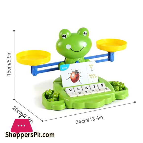Frog Balance Math Toy Kids Learning Counting Educational Balance Scale Toy Interactive Math Counting Toy for Boys Girls Gift