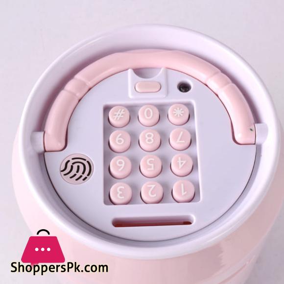 Intelligent Fingerprint ATM Unlock Bank Cartoon Password Coin Saving Smart Portable Music Automatic Roll Money Box
