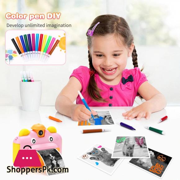 Kids Camera Instant Print Camera for Children 1080P HD Video Photo Camera Toys with 32GB Card