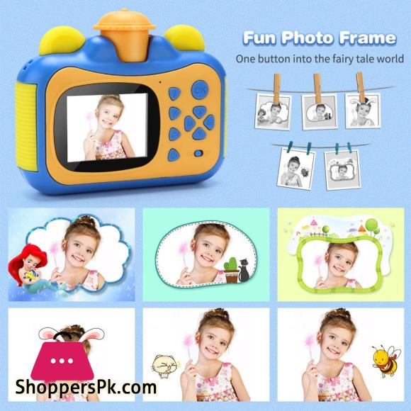 Kids Camera Instant Print Camera for Children 1080P HD Video Photo Camera Toys with 32GB Card