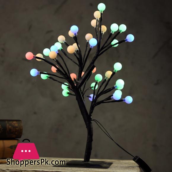LED Cherry Blossom Ball Tree Light Table Lamp Night Light Home Bedroom Wedding Indoor Decoration|tree light