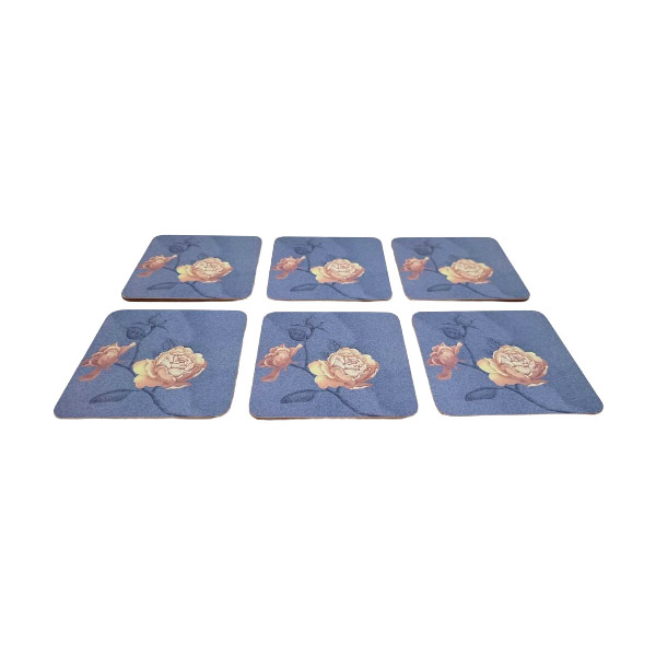 6pcs Coaster Set Flower Angela 36c MK133
