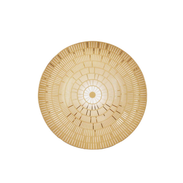 8 Inch Plate Gold Design ANGELA MK167