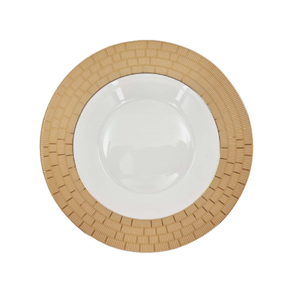 9 Inch Plate Gold Design ANGELA MK168