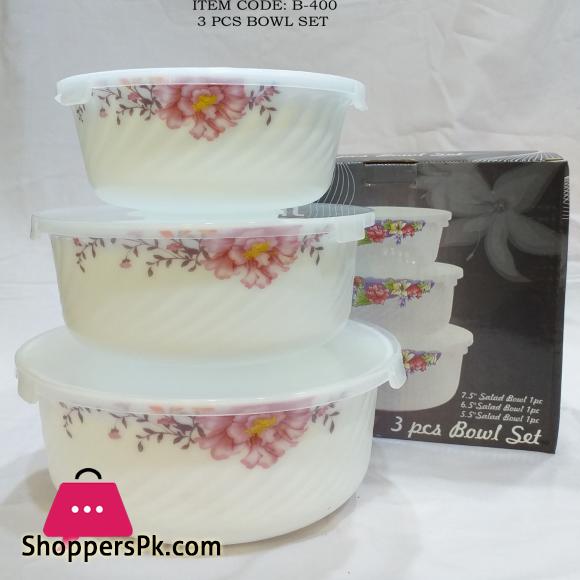 Marble Bowls With Plastic Lid - Heat Resistant Bowls