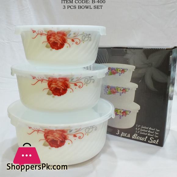Marble Bowls With Plastic Lid - Heat Resistant Bowls