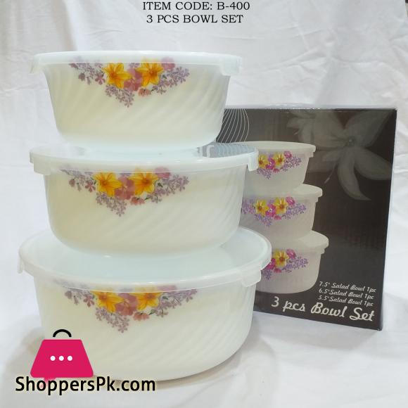 Marble Bowls With Plastic Lid - Heat Resistant Bowls