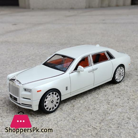 New 1:20 Rolls Royce Phantom Alloy Car Model Diecasts Toy Vehicles Metal Car Model Collection Simulation Sound Light Kids Gift