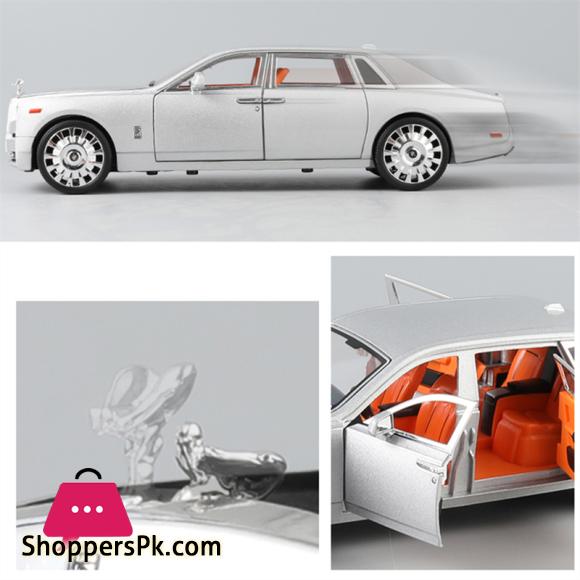 New 1:20 Rolls Royce Phantom Alloy Car Model Diecasts Toy Vehicles Metal Car Model Collection Simulation Sound Light Kids Gift