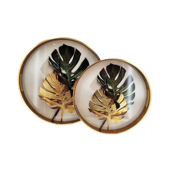 Angela Round Serving 2Pcs Tray RY131