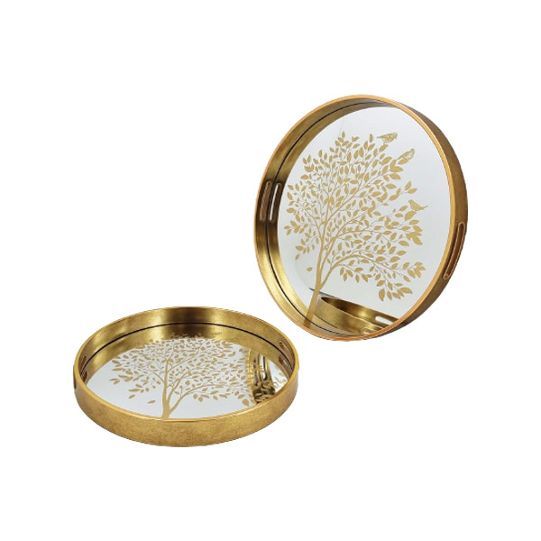 Angela Round Serving 2Pcs Tray RY140
