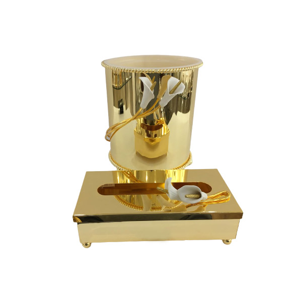 Golden Lily Dustbin Tissue Box Set TA2588
