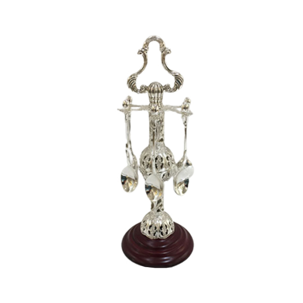 6Pcs Spoon Holder Wood Orchid 18c TA321