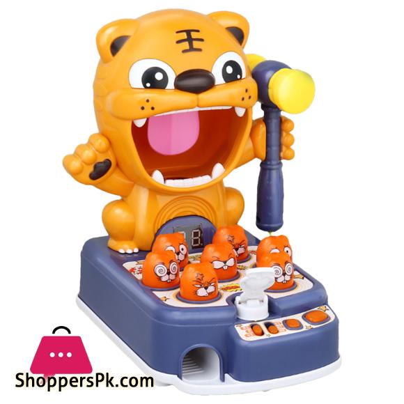 Whack A Mole Game Mini Electronic Arcade Game Interactive Early Educational Developmental Toy With Hammering Pounding And Music