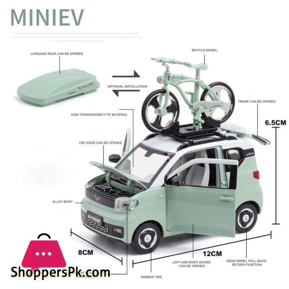 Wuling Hongguang 1:24 Alloy Car Mini Car Toy Car Sound and Light Childrens Gifts