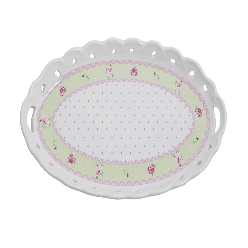 ANGELA Ceramic Wave Serving Tray - ZP186