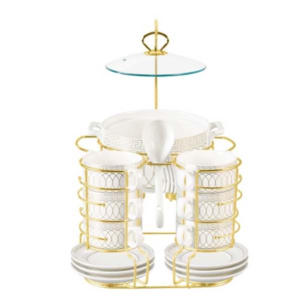 Brilliant Soup Set with Stand 22- Pcs - BR4010