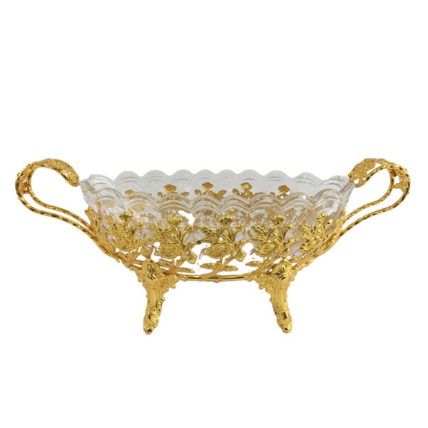 Oval Serving Bowl+Handle G ORC 8c TA992