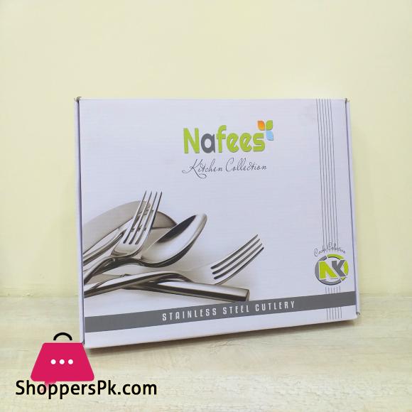 29 Pcs Stainless Steel Golden Cutlery Set Printed Box- Stylish Durable- New Design