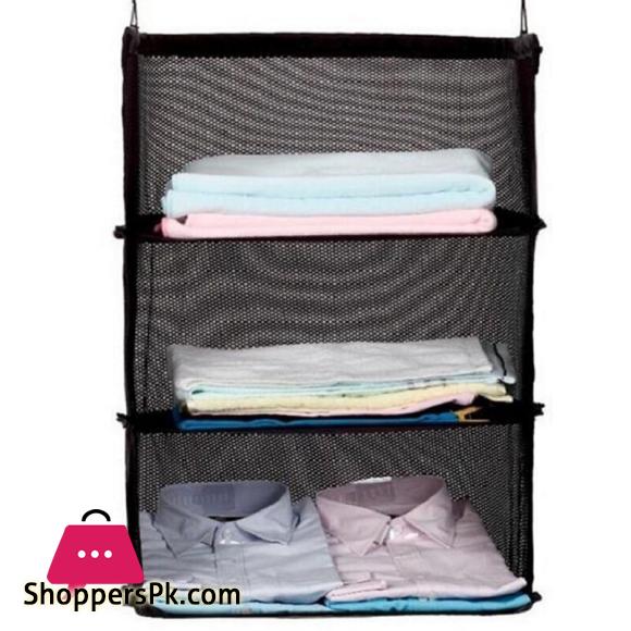 3 Layer wardrobe travel bag Hook Hanging Organizer