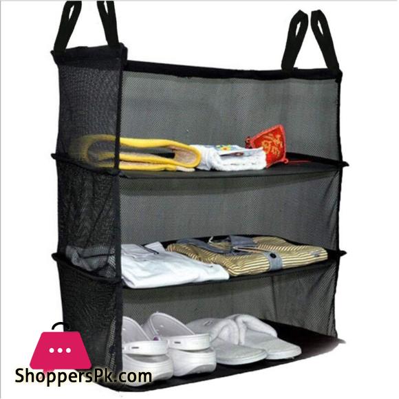 3 Layer wardrobe travel bag Hook Hanging Organizer