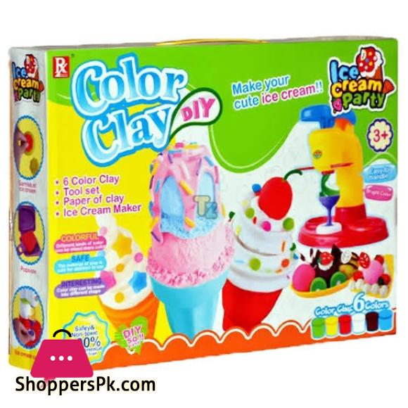 COLOUR CLAY ICE CREAM PLAYDOUGH