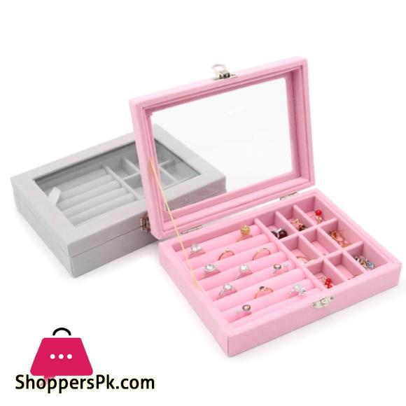 Design Flannel Jewelry Box Princess Jewelry Storage Box Cosmetic Box Highly Recommend