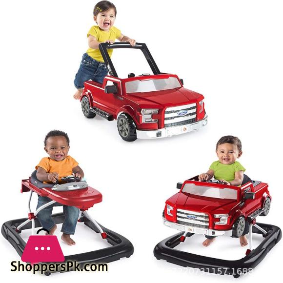 Ford 3 in 1 Baby Walker With Wheel Baby Walk Learning Anti Rollover Foldable Wheel Walker Multi Functional Seat Car