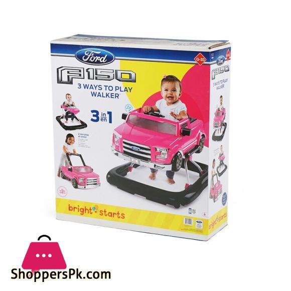 Ford 3 in 1 Baby Walker With Wheel Baby Walk Learning Anti Rollover Foldable Wheel Walker Multi Functional Seat Car