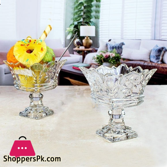Glass Ice Cream Bowl Set of 6