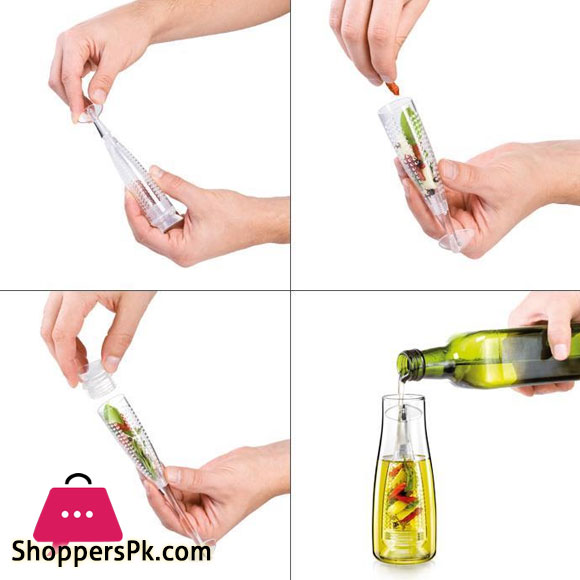 Glass Oil Bottle with Infuser