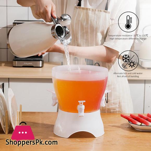 Jugs With Tap Cold Water Bottle Container Tap Dispenser Kettle Lemonade With Tap For Drinks For Kitchen Refrigerator
