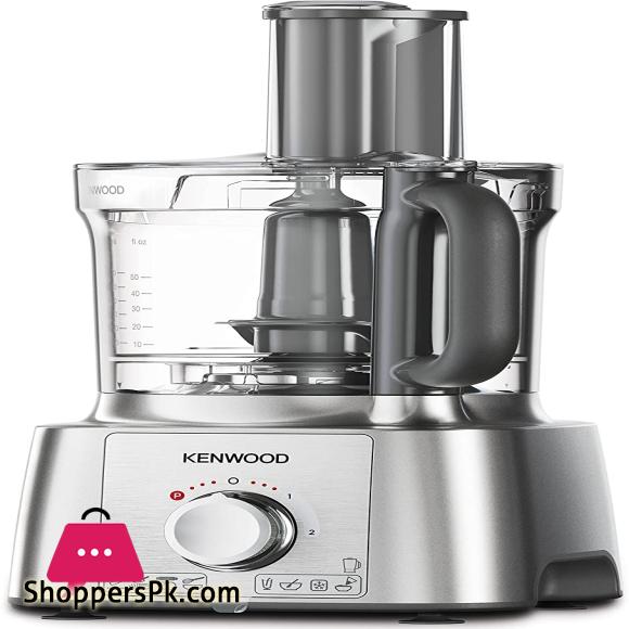 Kenwood Multipro Express Food Processor, 3.0 Litre Bowl With Express Serve, 1.2 Litre Blender, Dough Hook, Whisk, 3 Slicing and Grating Discs, Multi Mill, 1000 Watts , FDP65.880SI