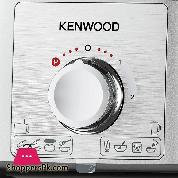 Kenwood Multipro Express Food Processor, 3.0 Litre Bowl With Express Serve, 1.2 Litre Blender, Dough Hook, Whisk, 3 Slicing and Grating Discs, Multi Mill, 1000 Watts , FDP65.880SI