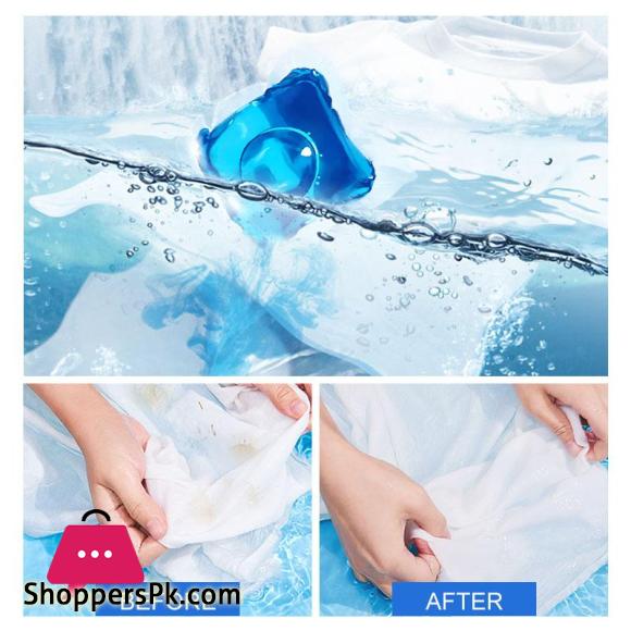 Pack of 1 (10Pcs) Laundry Detergent Gel Liquid Beads Fragrance Long Lasting Clothes Washing Machine Wash Cleaning Gel Beads