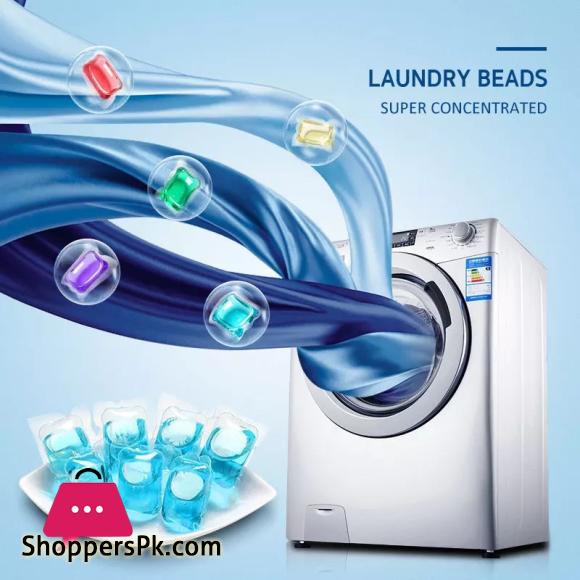 Pack of 1 (10Pcs) Laundry Detergent Gel Liquid Beads Fragrance Long Lasting Clothes Washing Machine Wash Cleaning Gel Beads