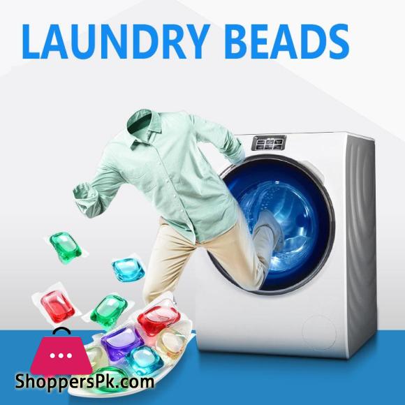 Pack of 1 (10Pcs) Laundry Detergent Gel Liquid Beads Fragrance Long Lasting Clothes Washing Machine Wash Cleaning Gel Beads