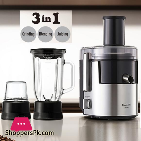 Panasonic 800W Stainless Steel 3 in 1 juicer Blender Grinder MJ-DJ31
